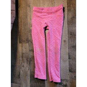 Gymboree Youth 5 sweatpants leggings Pink polka dot